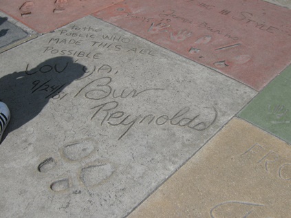 Burts handafdruk @ Hollywood Walk of Fame 